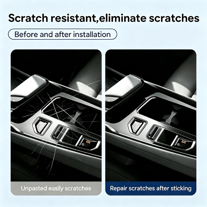 For Changan UNI T UNI-T 2023 2024 TPU Car Navigation Screen Film Gearbox Protective Sticker Anti-scratch Interior Accessories