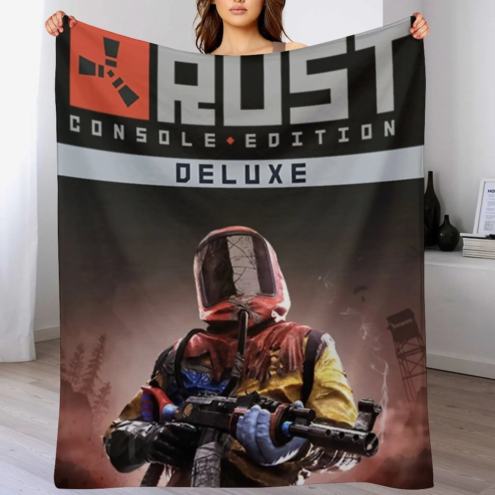 Console Game Rust Throw Blanket sofa bed Summer Retros Moving Blankets