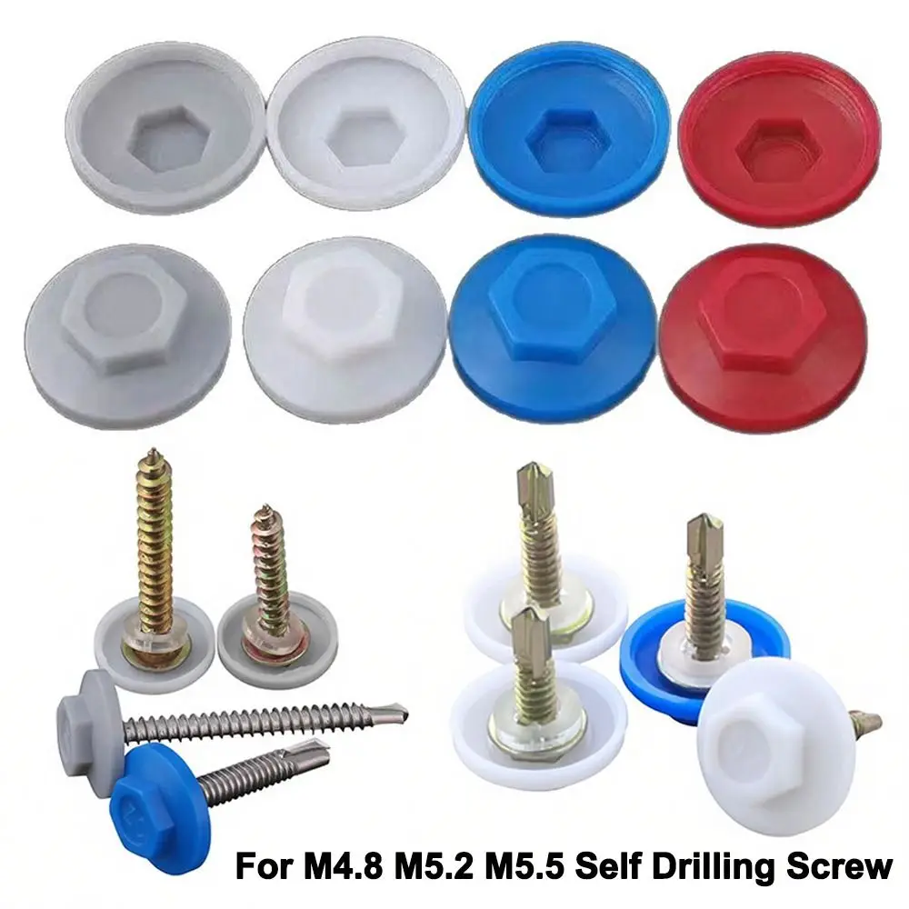 Waterproof Hexagonal Screw Cap Dust Proof Plastic Self Tapping Screw Cap Snap On 8mm/9mm Screw Cover