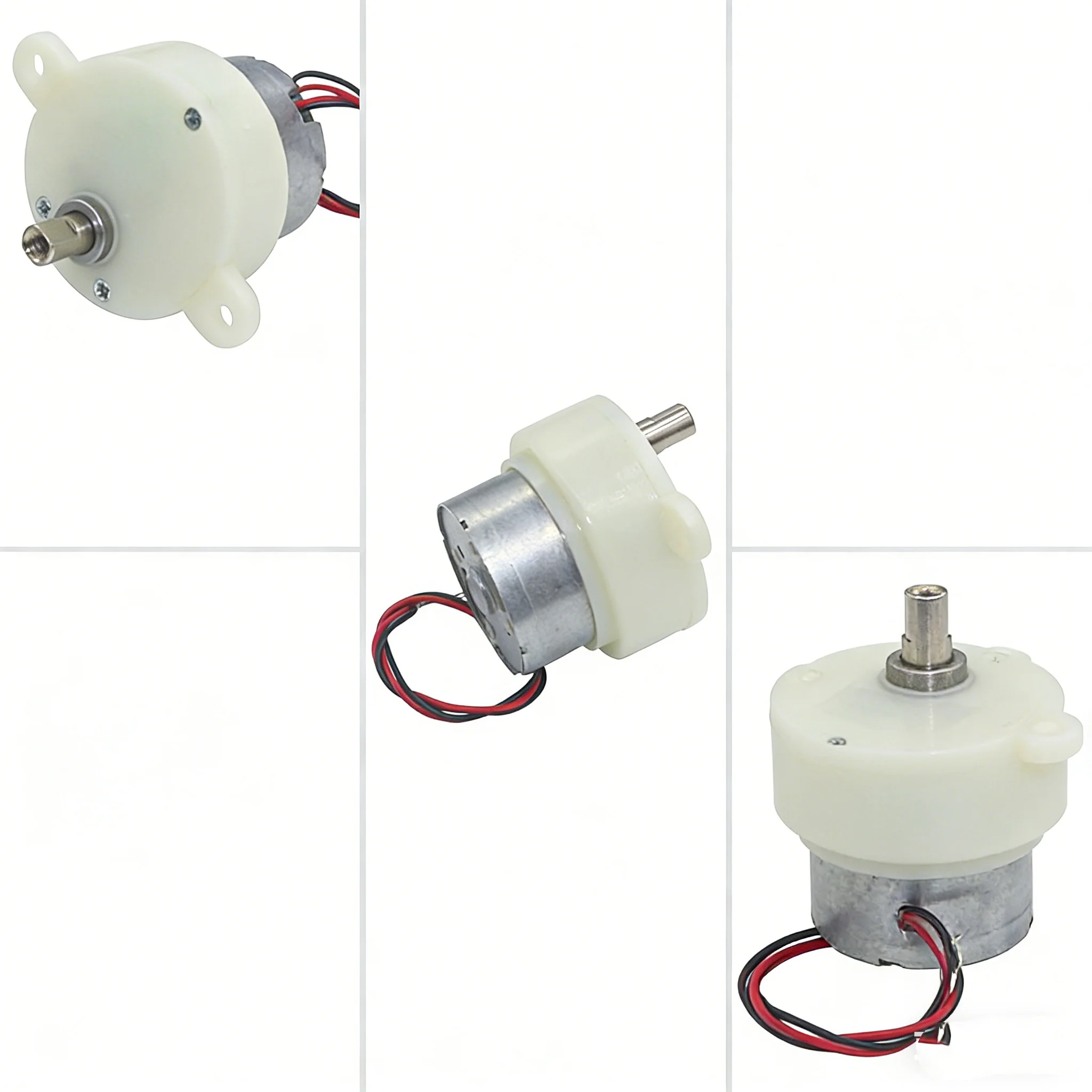 

JS30 6V Micro Gear Motor Low Speed 5RPM/100RPM Plastic Eccentric Mute Gear Reducer for Stage Lights Toy Robot