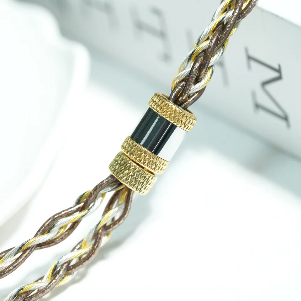 ZiSin-320 8-Core In ear HIFI earphone upgrade cable For HD650
