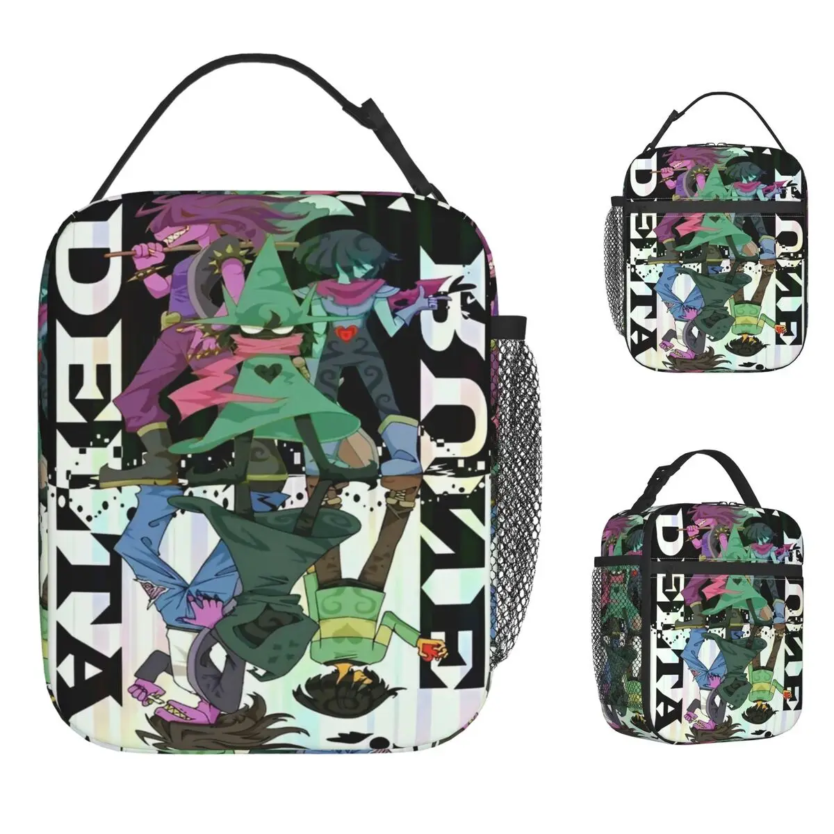 

Deltarune Lunch Bag Vedio Game 2025 Portable Lunch Box Women Picnic Print Cooler Bag Funny Waterproof Tote Food Bags