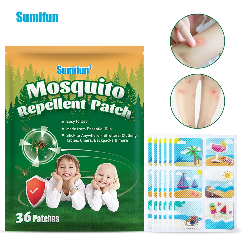 

Cartoon Mosquito Repellent Sticker, Mosquito Repellent Sticker, Non-woven Mosquito Repellent Sticker, 36 StickersK14302 Sticker