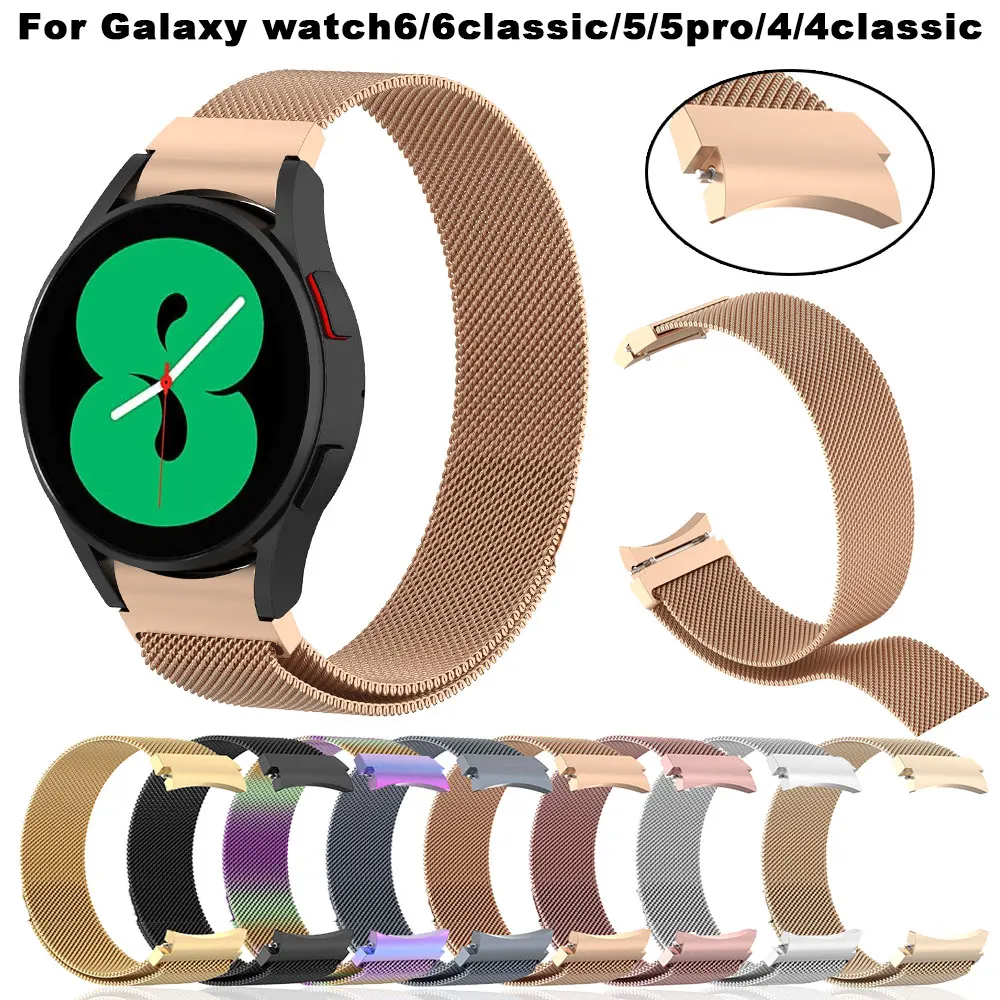 No Gap Milan ese Loop Armband für Samsung Galaxy Uhr 6 klassische 43mm 47mm 6 5 4 44mm 40mm 5pro 4 klassische Edelstahl armband