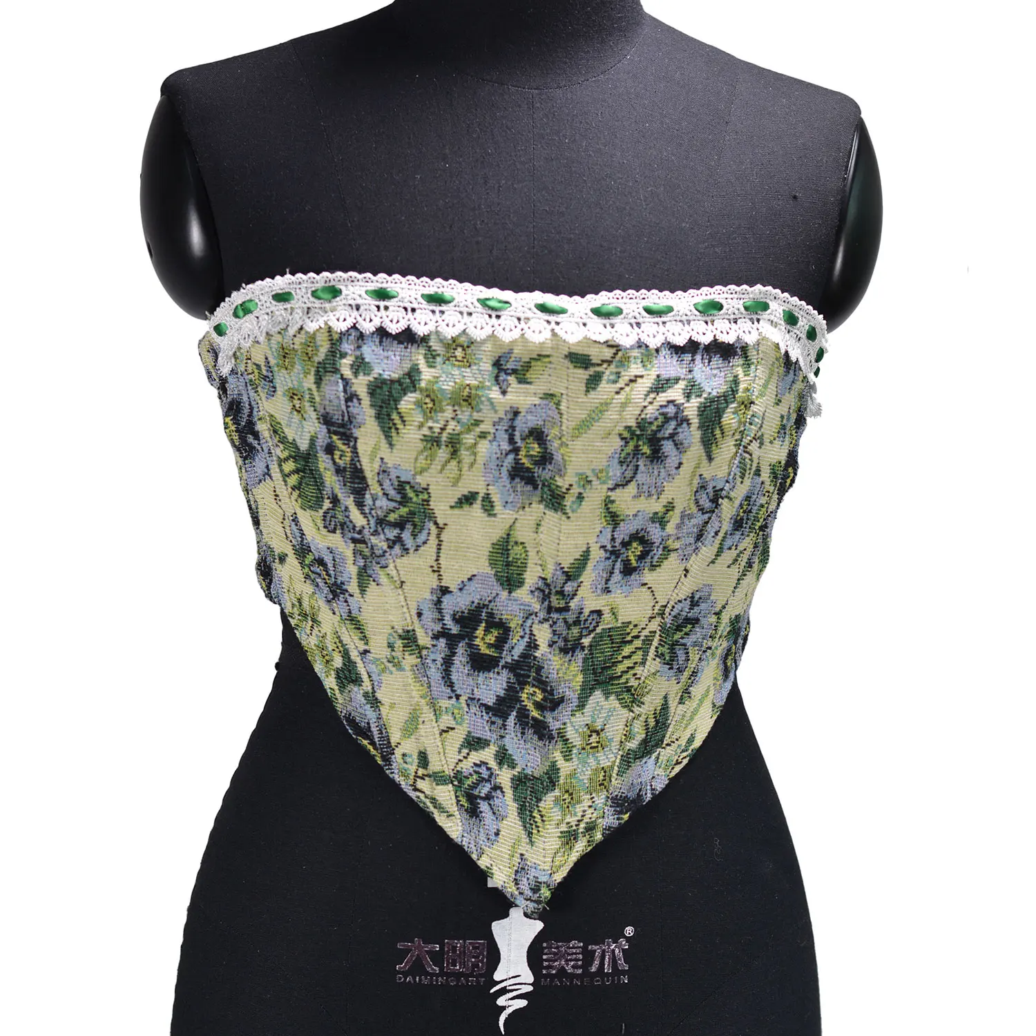 

Women Lace Up Sexy Vintage Floral Boned Corset Overbust Body Shaper Bodyshaper Top Corsets Top