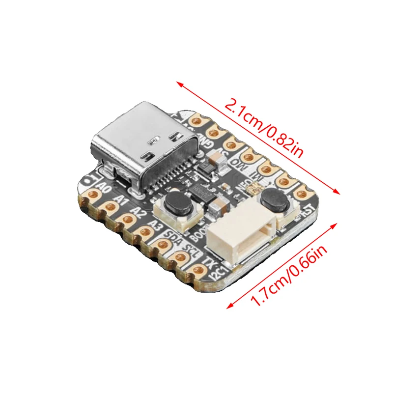 1 conector USB tipo C 4900 QT Py RP2040 se puede utilizar con Python o CircuitPython