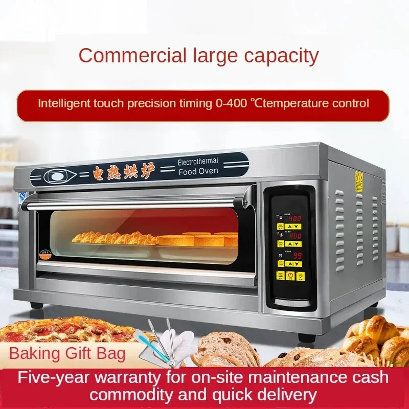 Hot Sale Baking Oven Electric Commercial Bread Bakery Oven Auto 1/2/ 3 Deck Pita Bread Oven Commercial Pizza Ovens Manufacturer