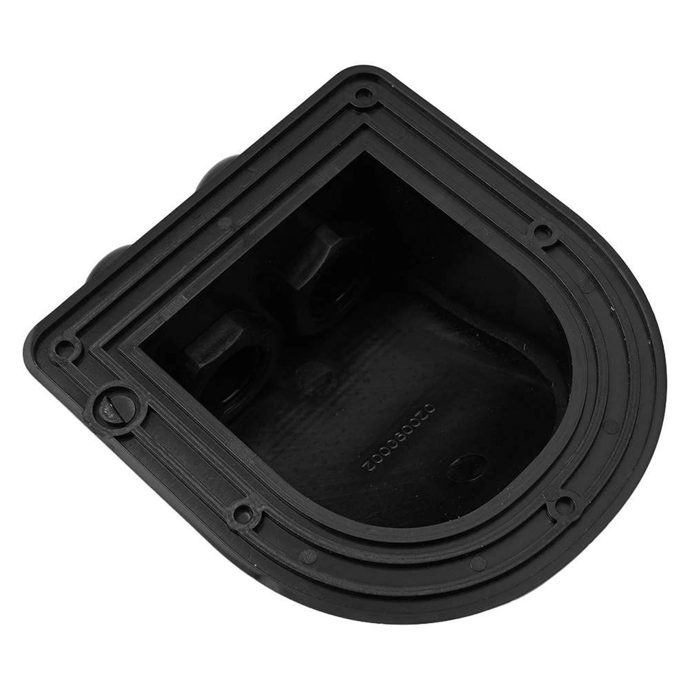 Roof-Friendly Solar Cable Guide Connection Box for Motorhome RV Yacht Photovoltaic Panel Mounting Dual Entry Design