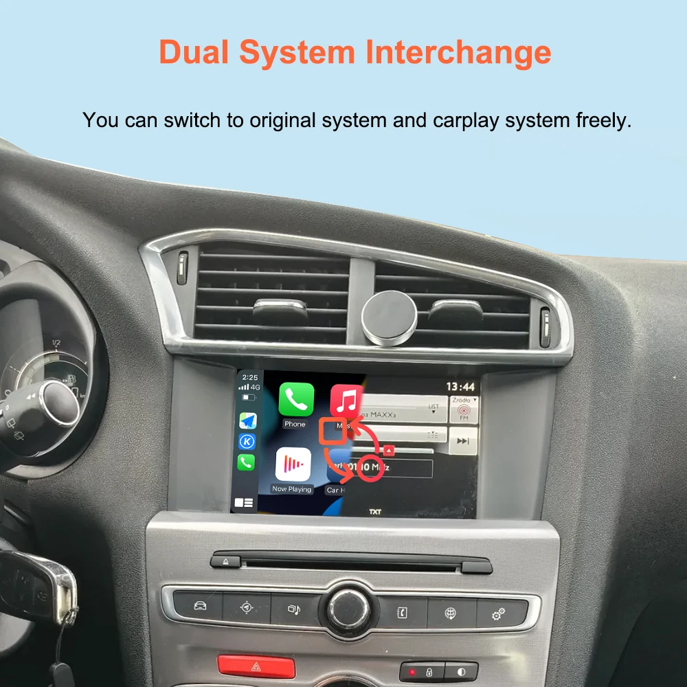 Bonroad Wireless Carplay Android Auto Interface For Peugeot Citroen SMEG MRN Picasso C4 C5 DS4 DS3 308 508 208 3008 Mirror Link – Detail 7