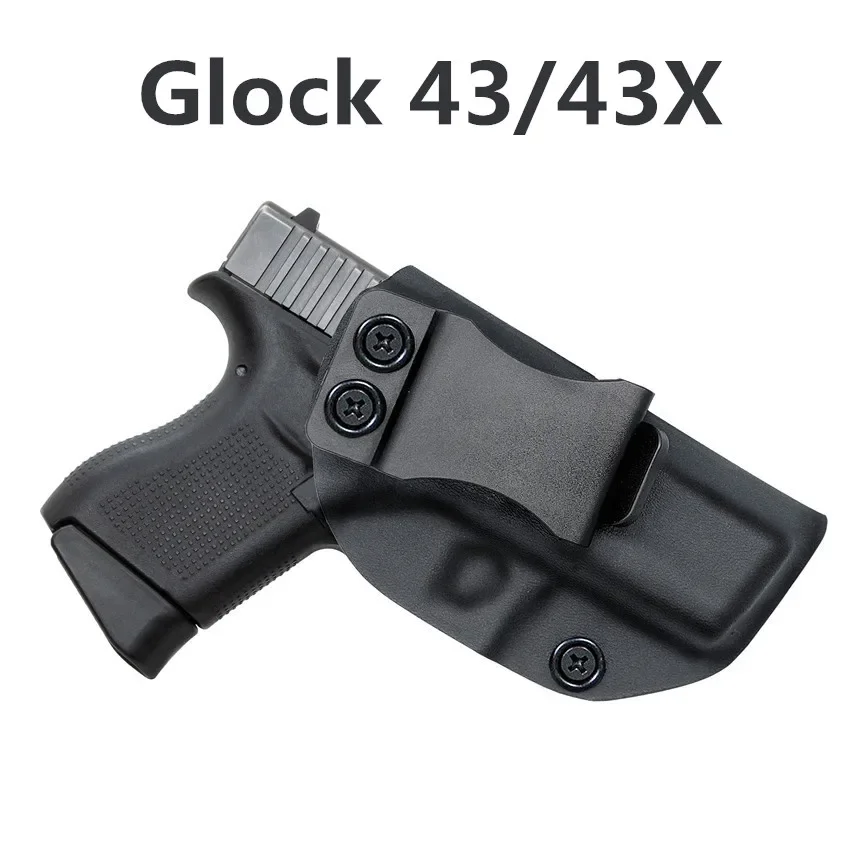 IWB Kydex Étui Gauche Glock 17 19 22 23 25 26 27 28 31 32 33 43 43X À L\'intérieur de La Ceinture de Transport Dissimulé CCW Aiwb Annexe