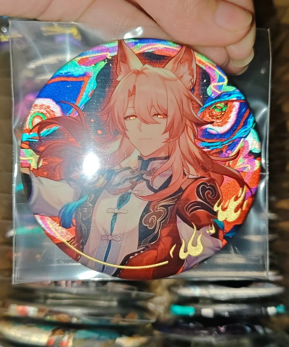 Game Honkai: Star Rail Figure JiaoQiu Badge Pin Cosplay Props Backpack Brooch Accessories Decoration Gifts