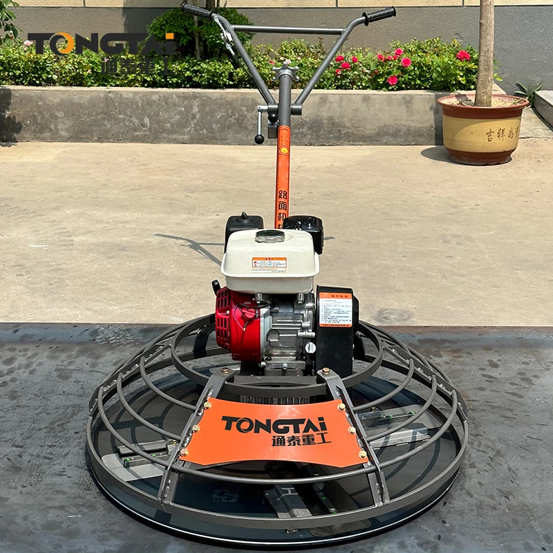 

TT-100C 1m Walk Behind Power Trowel, 1000mm Concrete Floor Polisher Machine for Road Construction, Professional Grinder Polisher