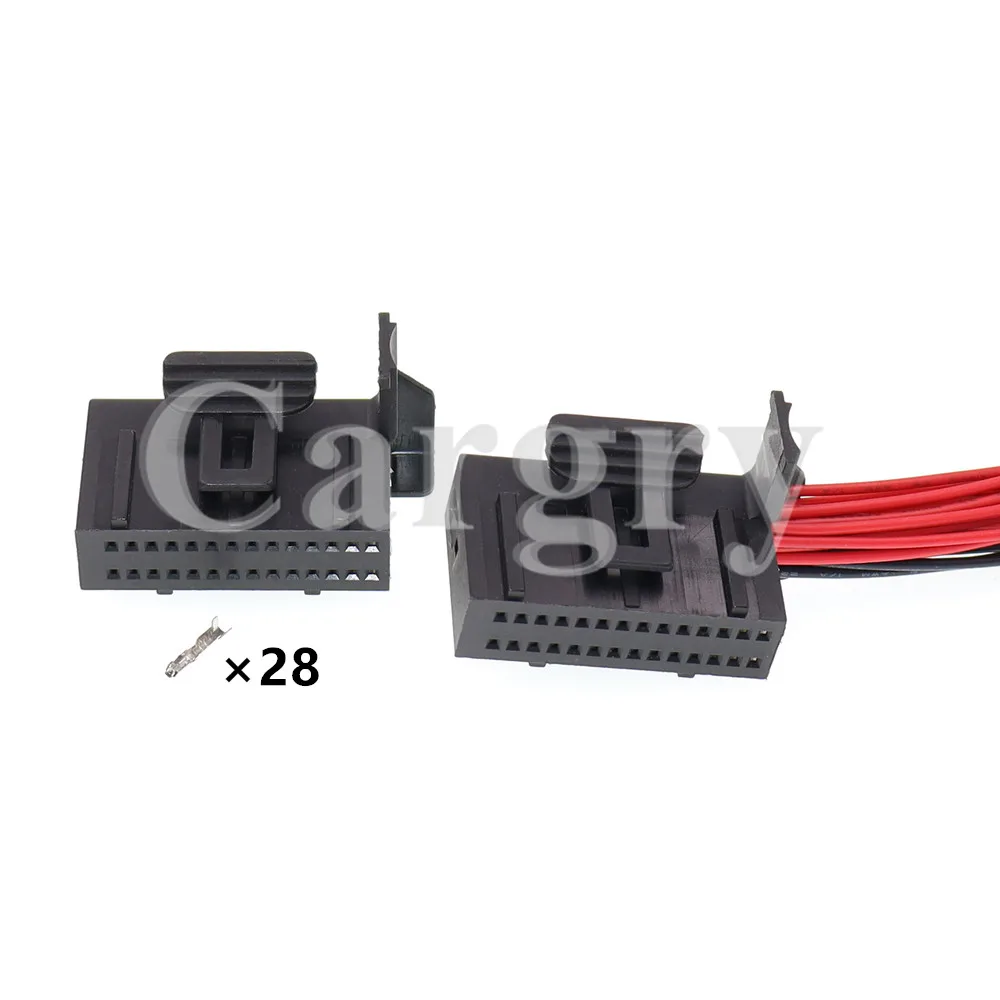 1 Set 28P AC Assembly Automotive Low Current Wire Cable Unsealed Socket Auto Parts Car Small Power Electrical Connector