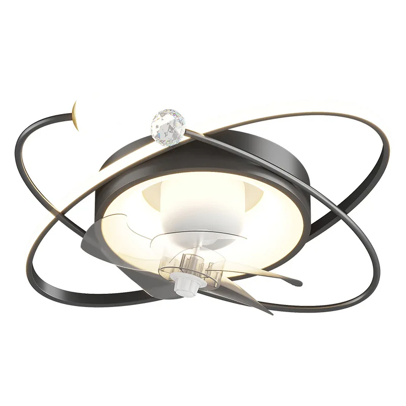 

Living room, fan light, modern minimalist full spectrum, intelligent silent shaking head ceiling light