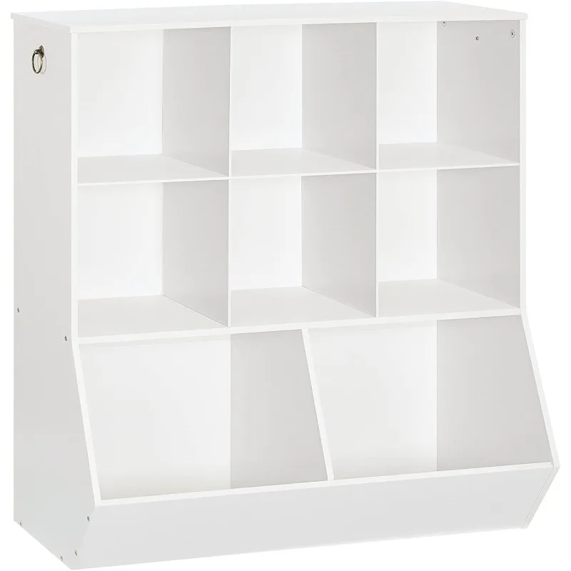 Kids Bookshelf, Toy Storage Cabinet  Bookshelf for Kids, for Playroom, Bedroom, Nursery, School, White WT35CW01G1