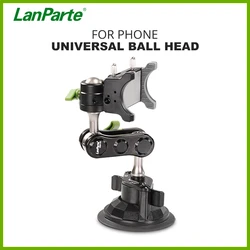 Lanparte Car Suction Cup Holder 360 Flexible w/ Universal Ball Head Arm for iPhone Xiaomi Video Shooting