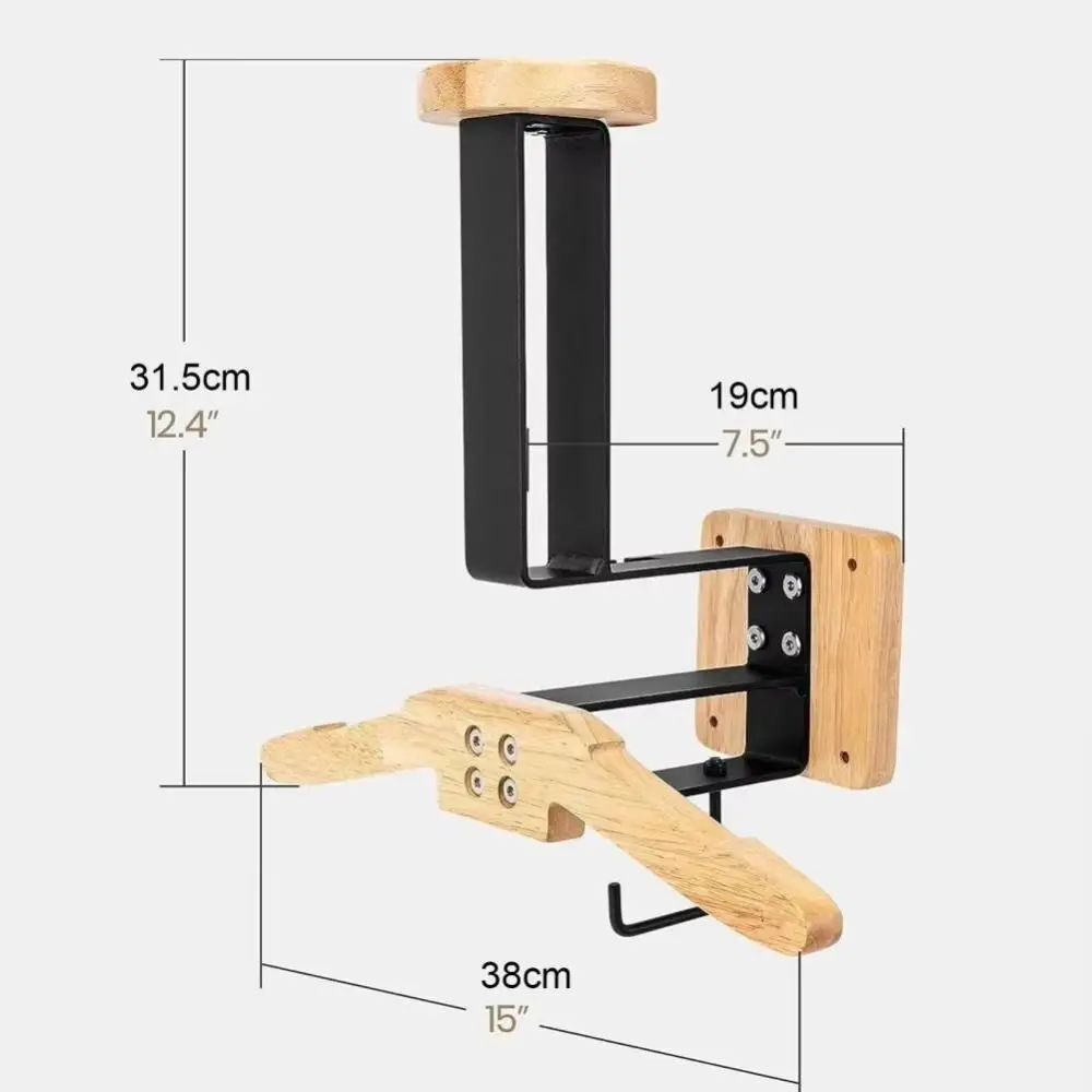 Universal Holz Helm Rack Kleiderbügel Wand Halterung Hut Halterung Langlebig Robust Kleidung Lagerung Halter Getriebe Lagerung