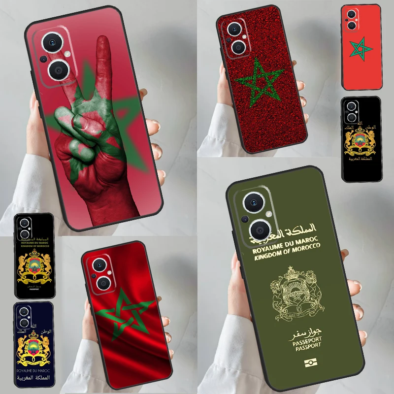 Morocco Flag For OPPO Reno 11F 10 11 Pro 4Z 5Z 8T 4 5 6 7 8 Lite OPPO Find X3 X6 Pro X2 Neo X5 Lite Case