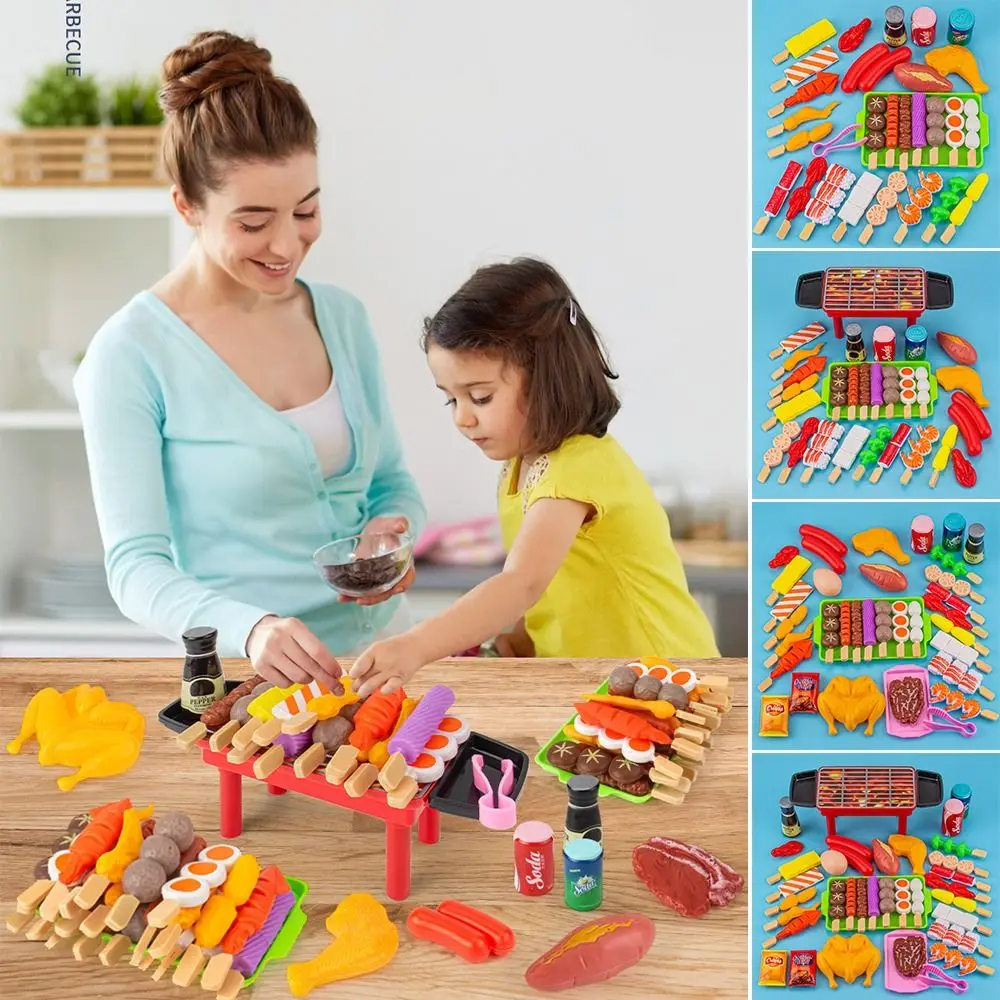 Multi-set Mini Kitchen Pretend Play Toys Cosplay Educational Cooking Toy Multicolor Parents-Child Interactive