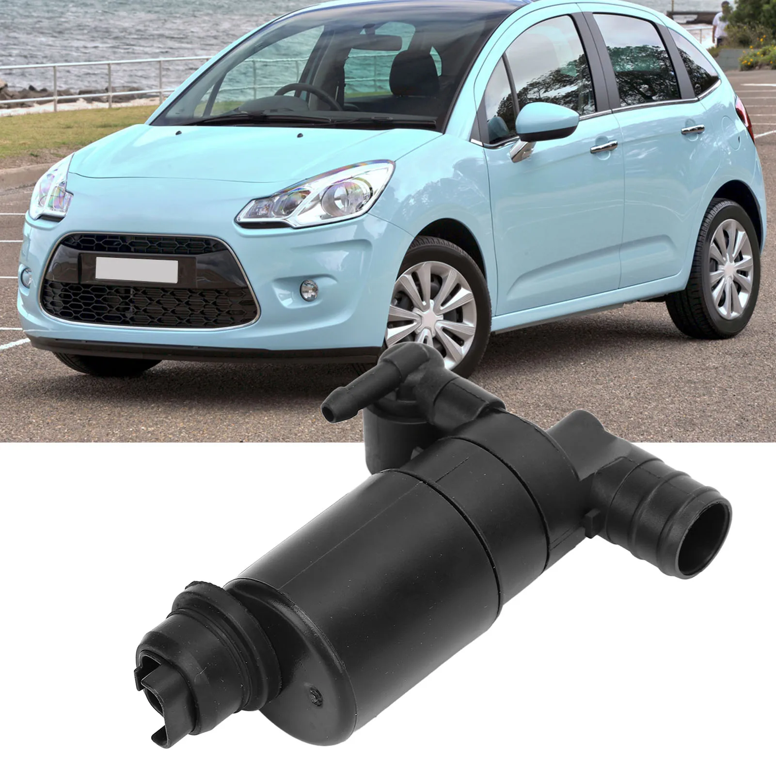 Windshield Wiper Washer Pump 9632984980 Efficient Windscreen Cleaning Replacement for Berlingo C-Elysee C1 C2 C3 II C4 Aircross