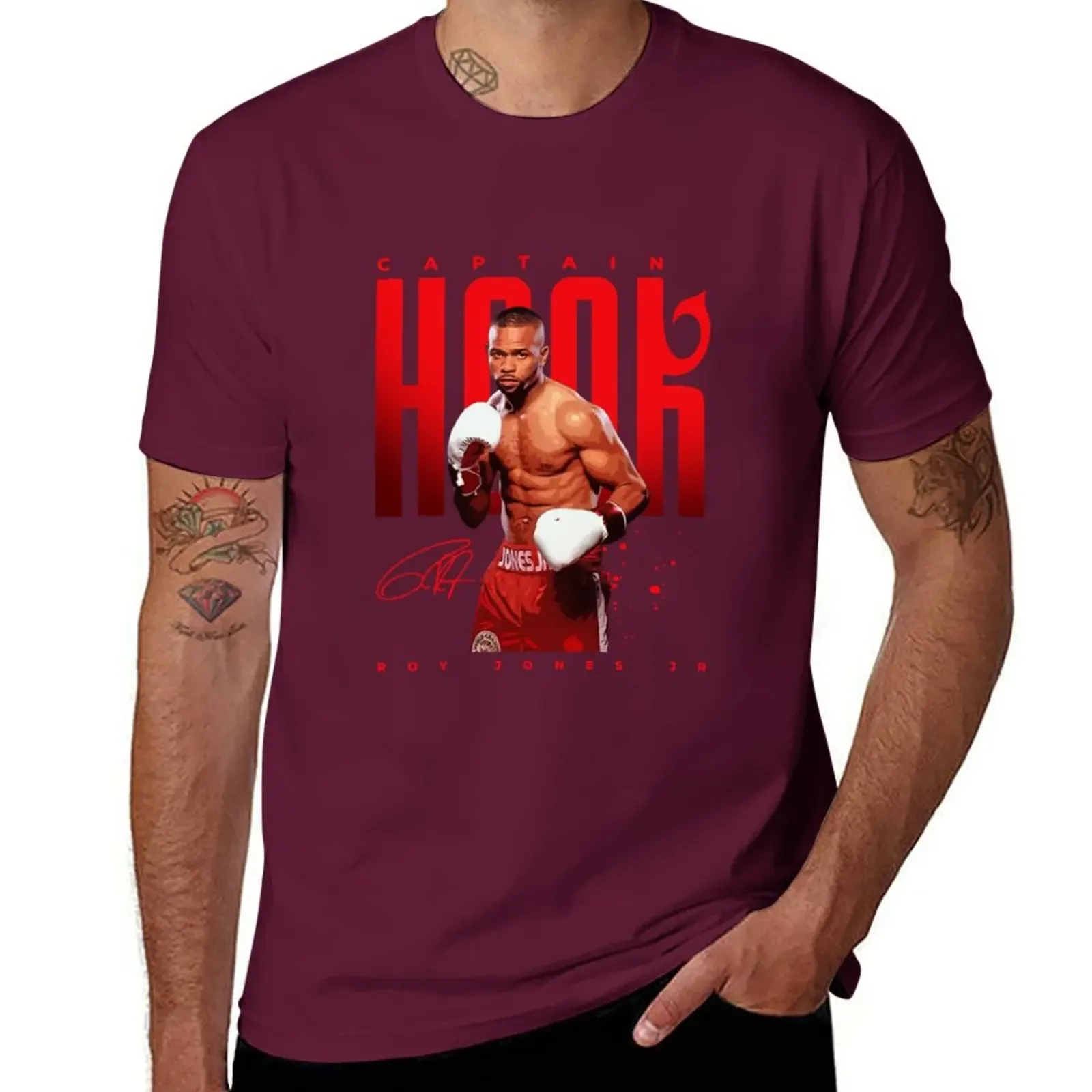 2024 Short sleeve plain t-shirt T-shirts for men cotton New Roy Jones Jr T-Shirt Cartoon Casual T-shirts fashion Crewneck