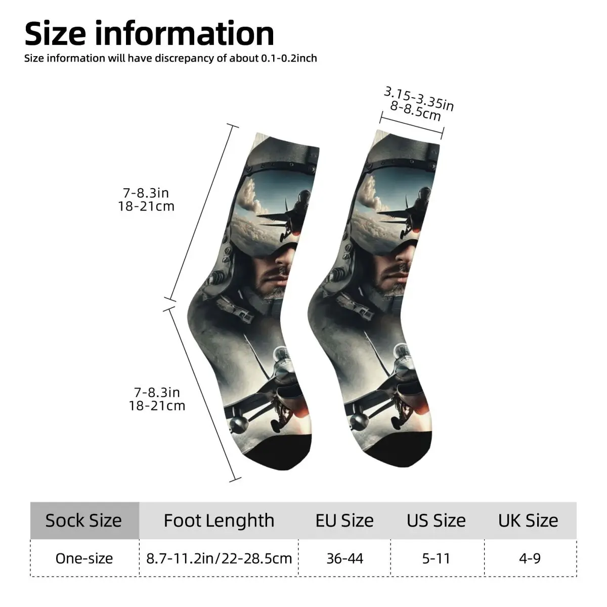 Kaus Kaki Maverick Film Tom Cruise Modern Top Gun Aksesori Stoking Super Lembut Harajuku Kaus Kaki Panjang untuk Hadiah Ulang Tahun Uniseks