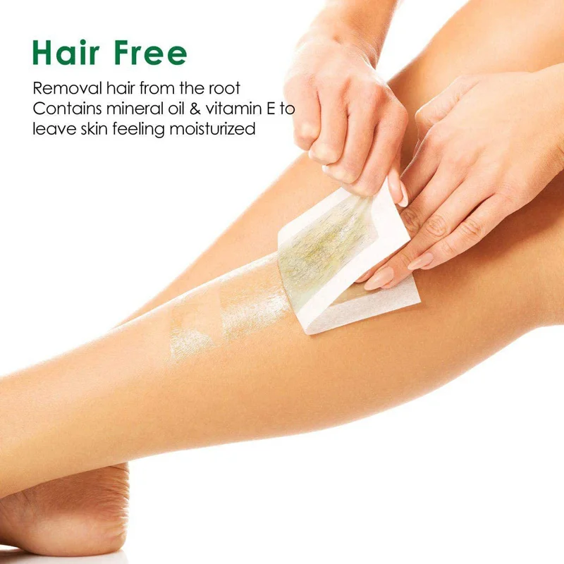 20 pz 18x9cm strisce di cera depilatoria per depilazione epilatore ceretta striscia di cera fredda per viso collo braccio gamba corpo cura della pelle