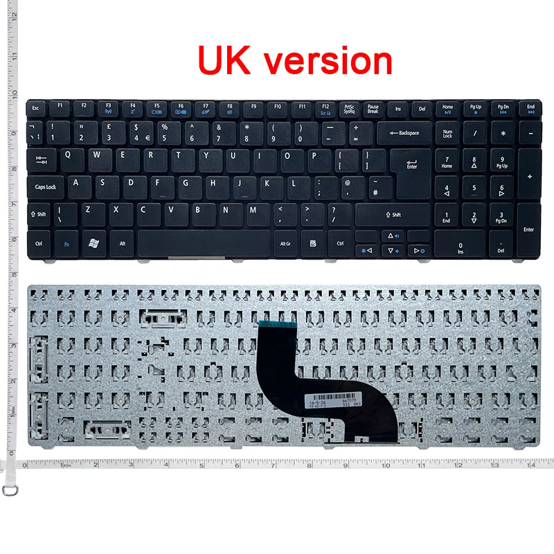 Klawiatura UK do Acer Aspire 5733 5733Z 5738 5738DG 5738DZG 8935 8940 PK130PI2B08 E1-531G E1-571 P253 MS2264 MS2279 PK130C87A07 — zdjęcie 2