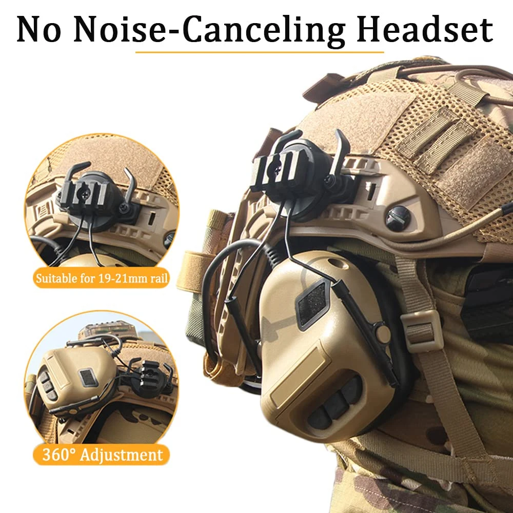 Airsoft Tactical Helmet Set with Fast Helmet Balaclava Steel Mesh Mask Tactical Headset Helmet Night Vision Goggles Mount L4G24