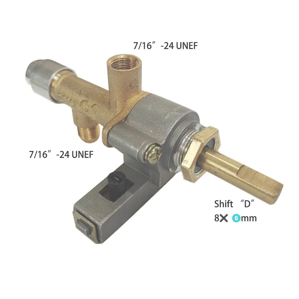 Thermocouple Solenoid Gas Control Valve With Piezo Push Ignition For Outdoor Heaters 7/16 Inch Certified Metal Valve