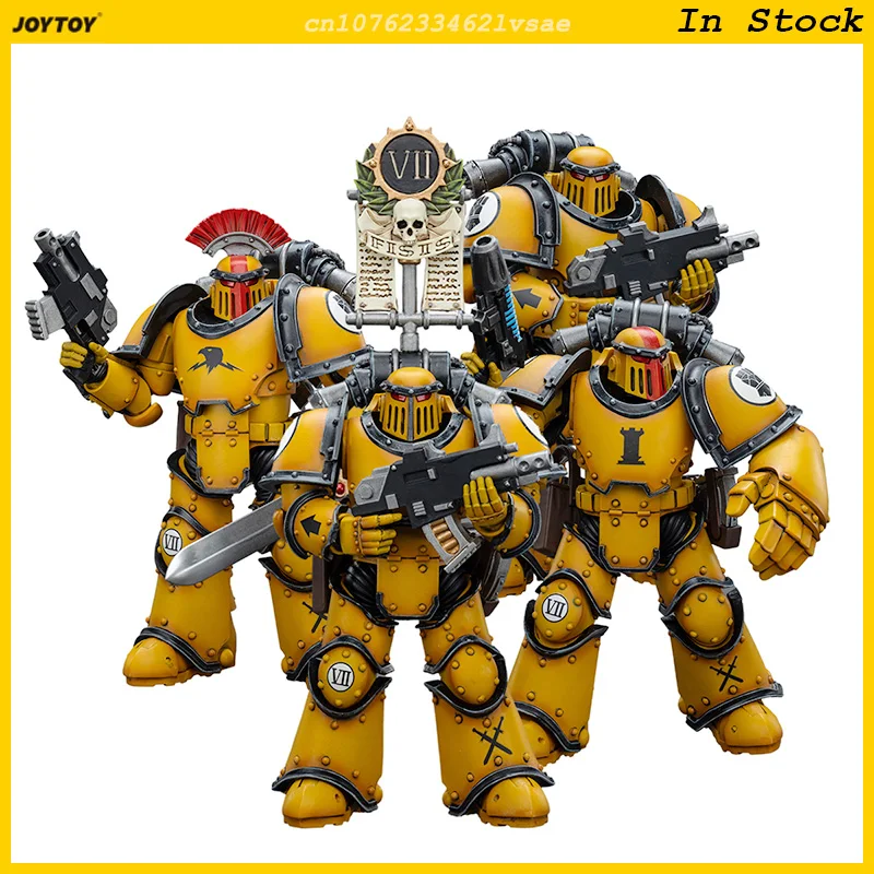 JOYTOY Warhammer 40K Imperial Fists MKIII Tactical Legionaries 1/18 Action Figure 12cm Anime Figurine Model Collection Toy Gifts