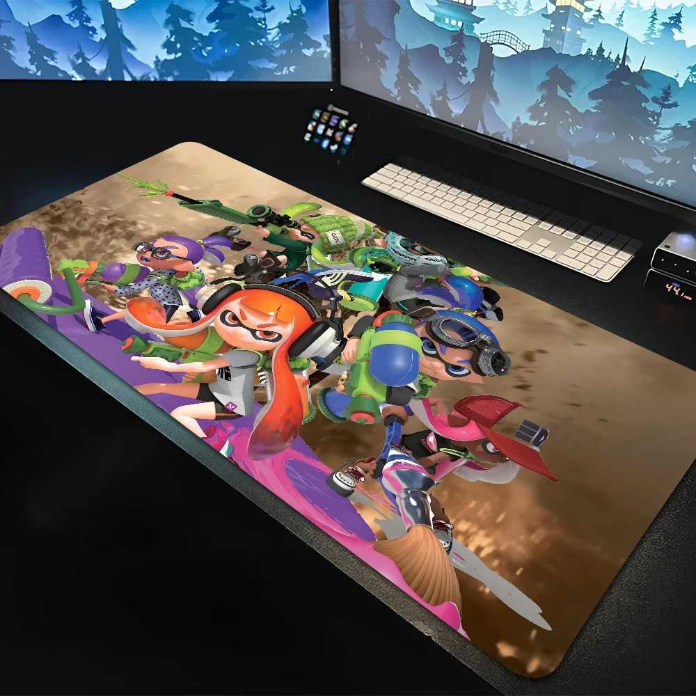 1PC Popular Paradise Shooting Game Splatoon Non-slip Mouse Pad Office Computers Laptops E-sports Game Desk Mats XXL Keyboard