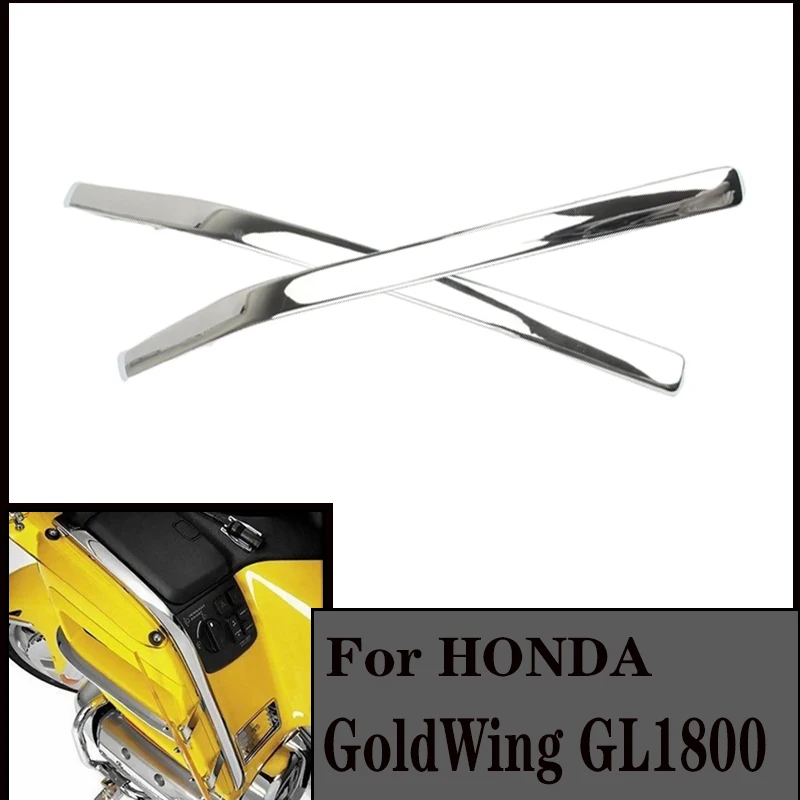 1 Pair Motorbike Fairing Bow Shaped Strake for Honda GoldWing GL1800 2001 2002 2003 2004 2005 2006 2007 2008 2009 2010 2011