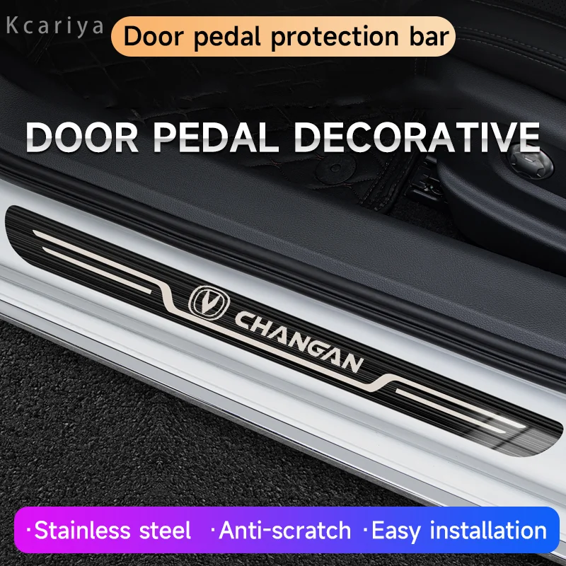For Changan CS55 CS15 CS75 Plus CS35 CS85 CS95 CX70 Eado UNI-T UNI-K Oushang X5 X7 Car Stainless Steel Door Sill Scuff Plate