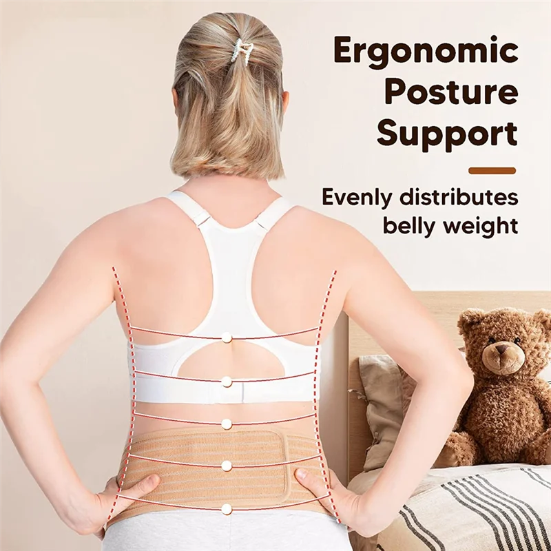WOWFU-Maternity Belly Band For Pregnancy - Soft & Breathable Pregnancy Belly Support Belt, Pelvic Support Bands