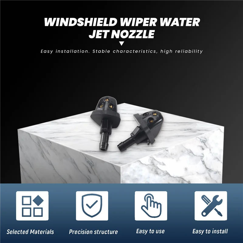 A95E-2X Car Windshield Washer Wiper Water Jet Nozzle For Suzuki Swift Alto SX4 Liana DAE