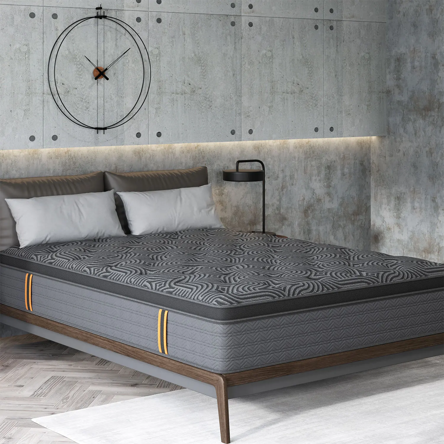 مرتبة Twin Full Queen King مقاس 12 بوصة من إسفنج الذاكرة، زنبرك هجين، صلابة متوسطة، دعم قطني لغرف المنزل والفنادق،