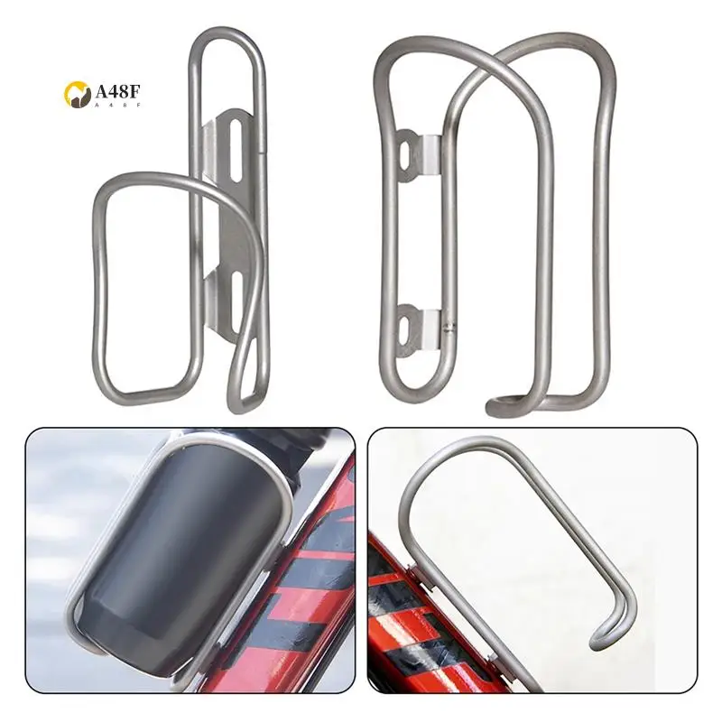 

A48F-велосипедная подставка для чайника из титанового сплава, полый держатель для бутылки с водой для верховой езды с винтами, аксессуары для велосипеда