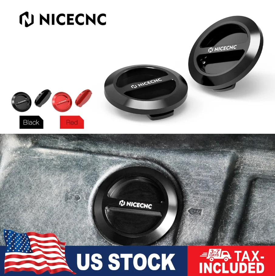 For Polaris RZR XP 1000 Upgraded Aluminum RZR Floor Drain Plugs For POLARIS General 1000 RZR XP4 Turbo Trail 900 UTV Accessories