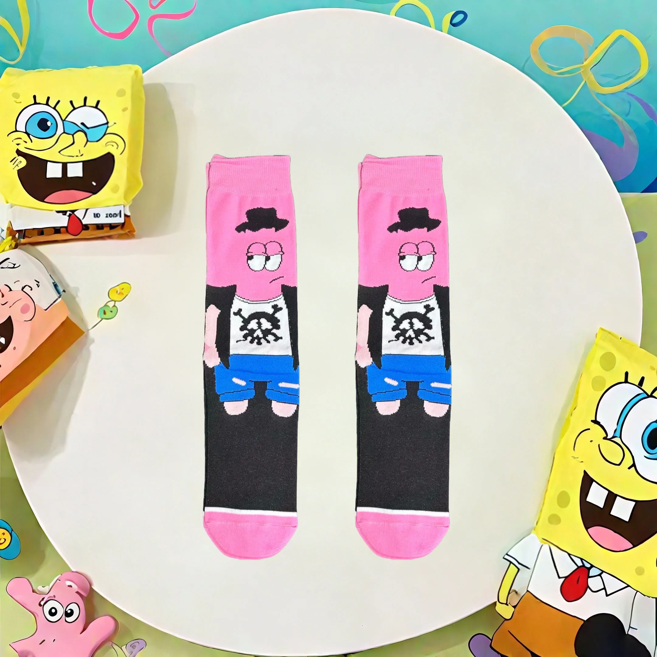 1/7 paar cartoon anime-serie schattige hoge sokken gebreid unisex