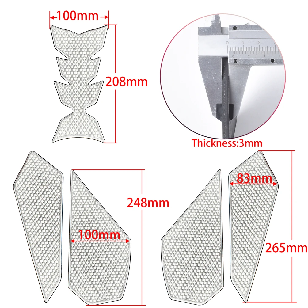 لكاواساكي ZX 4RR 4R 2023-2025 خزان الجر الجانب وسادة الغاز الوقود قبضة الركبة مائي ZX-4R ZX-4RR ZX4RR ZX4R دراجة نارية ملصقات #6