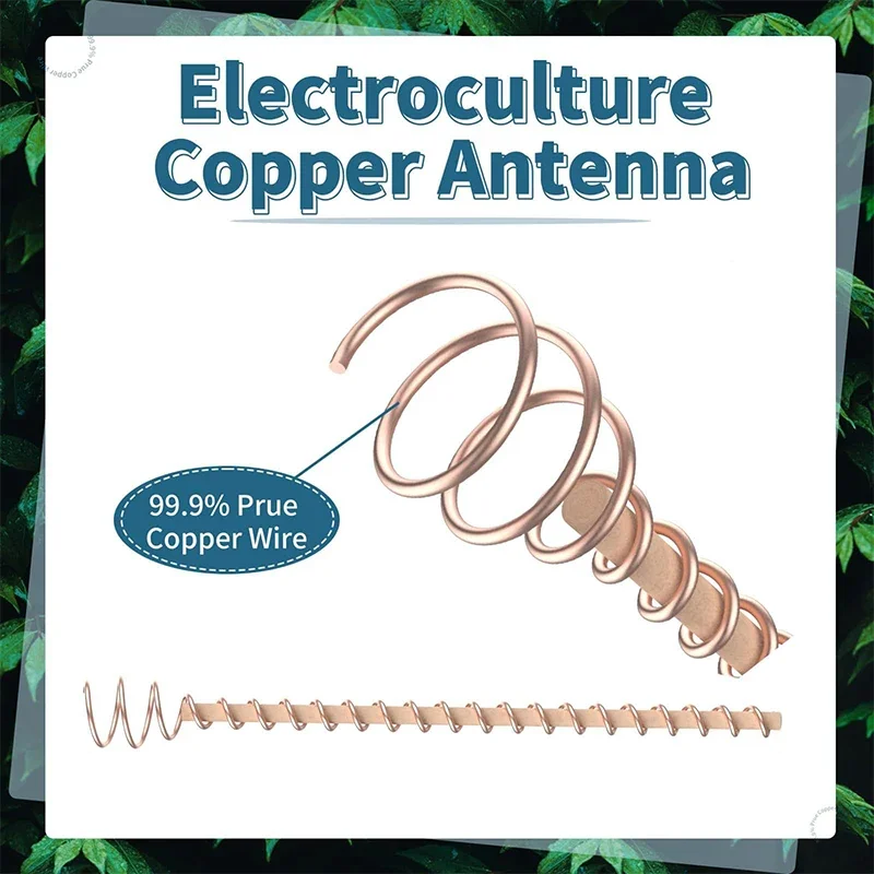 Electroculture Plant Stakes Gardening Copper Coil Antennas For Growing Garden Plants Vegetables Using Ether Energy Accessories