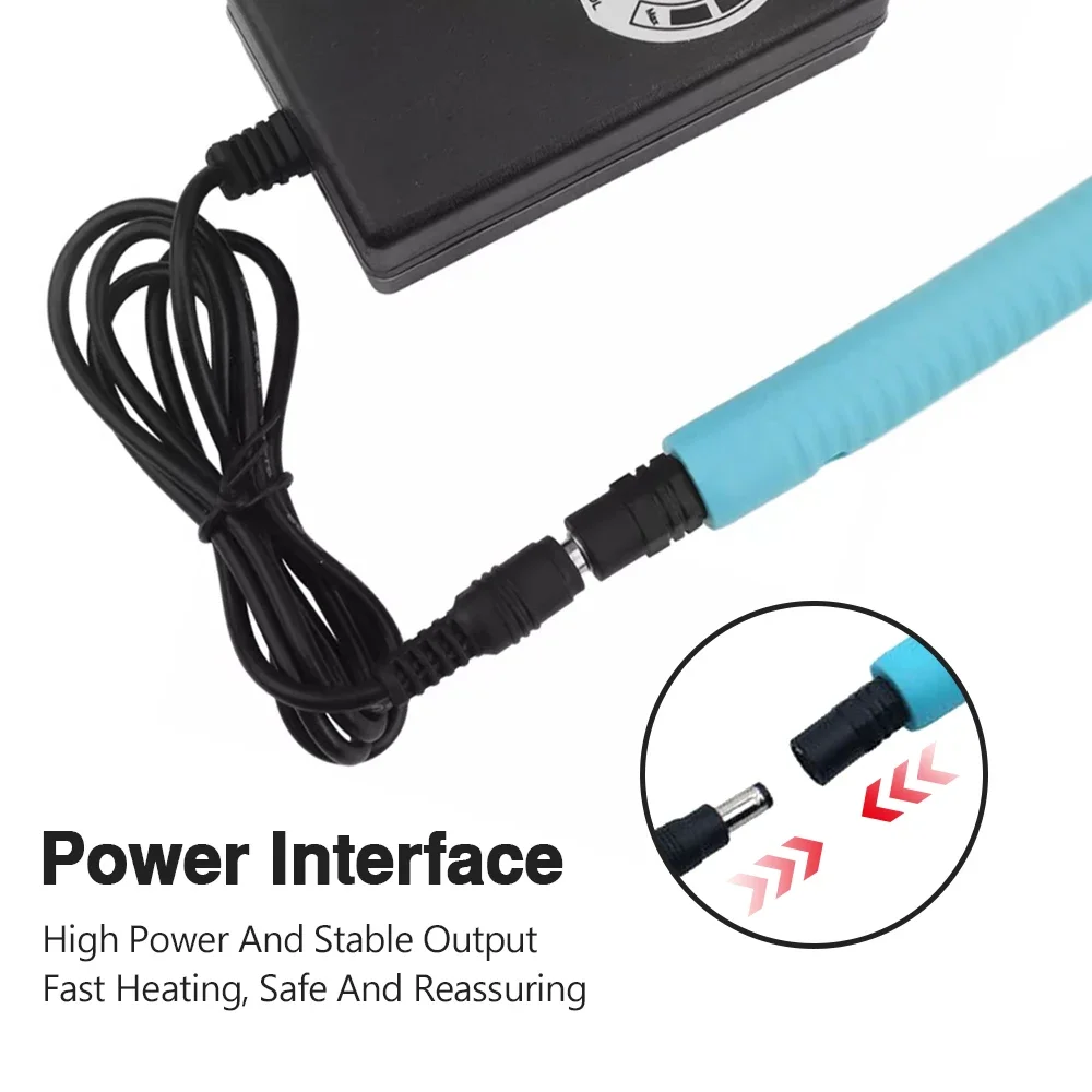 Imagem -04 - Máquina Elétrica de Corte de Espuma com Fonte de Alimentação Caneta de Cortador de Poliestireno Temperatura Ajustável Eua ue Plug cm 25 cm 12v