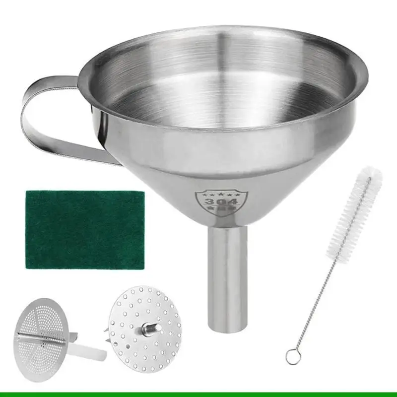 U55C 3D Printer Metal Funnel Integrated Filter Cleaning Brush Efficient Filtering