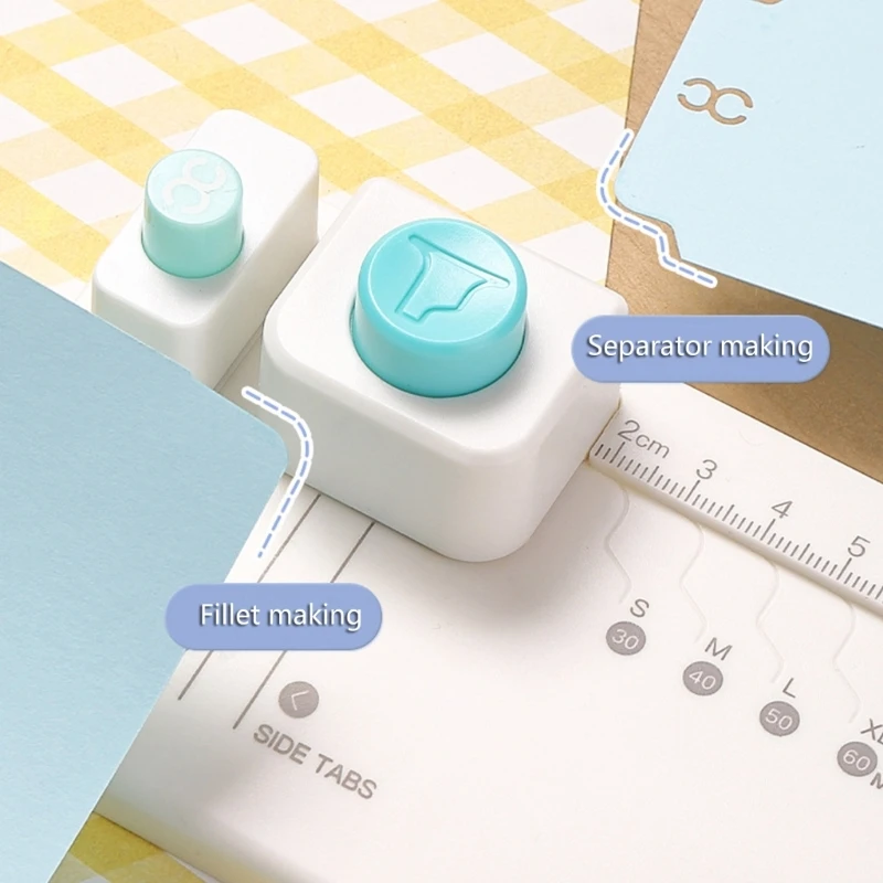 Multifunction Paper Punches Paper Hole Puncher Board for Paper Craft Project Page Divider Card Making Scrapbooking  D2RC