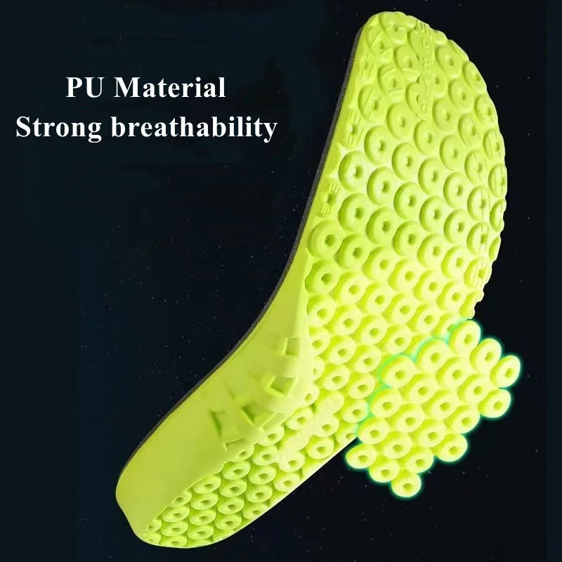 New Sports Insole Shock-Absorbing Soft Breathable Sweat-wicking Deodorant Shoe Inserts Anti-slip Template for Men Women Insoles