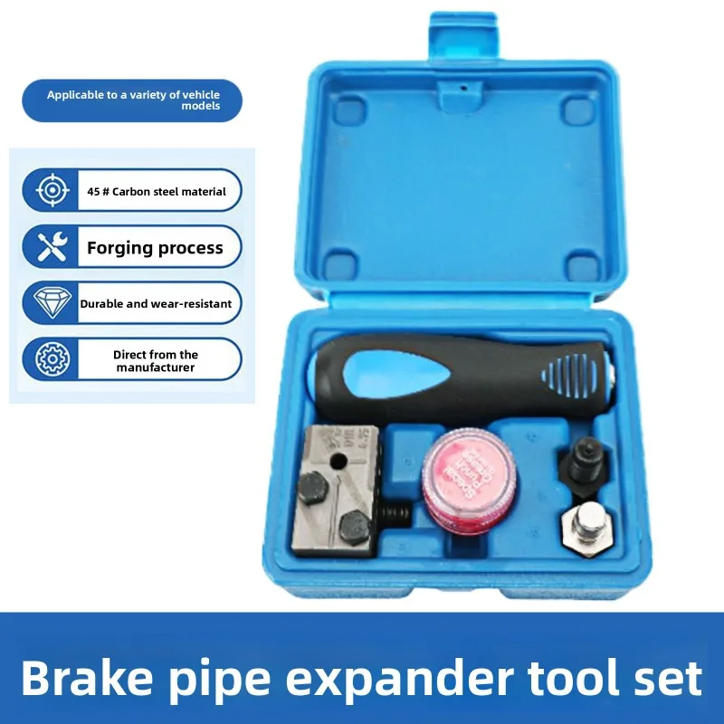 

in Double Flaring Tool Metal Handheld Brake Line Double Tool for Motorcycle Automotive Truck Brake Line Flaring Tool