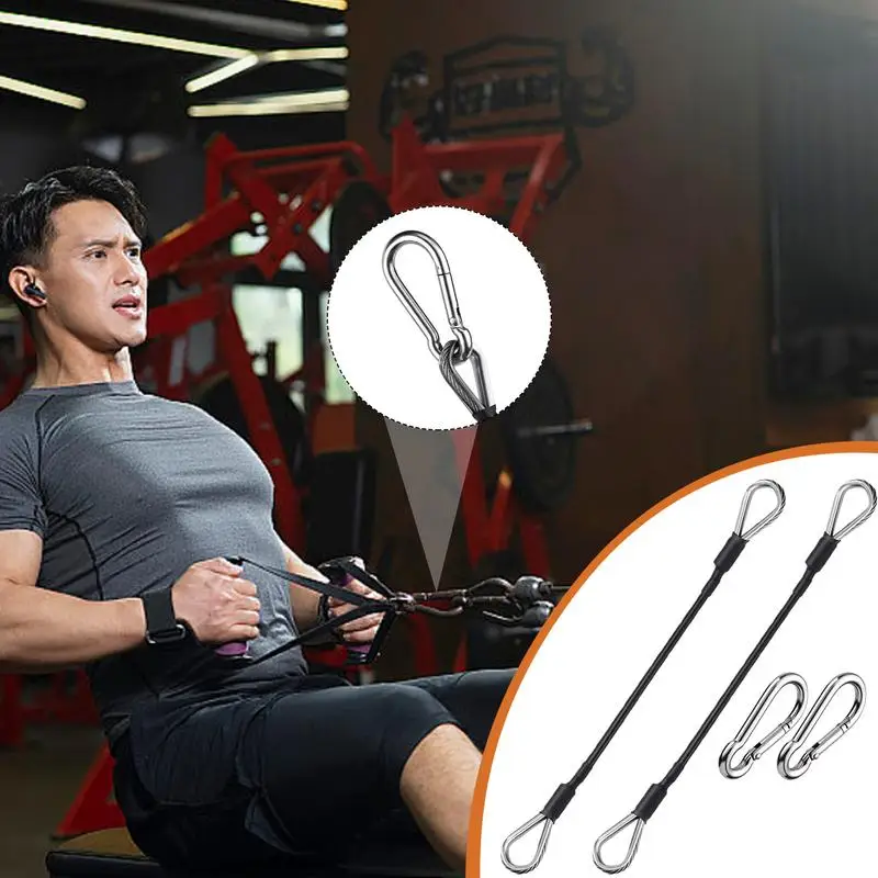 

Fitness Extension Rope 2x Gym Machine Extension Cables Fitness Pulley Cable Multifunctional Home Gym Cable Fitness Pulley