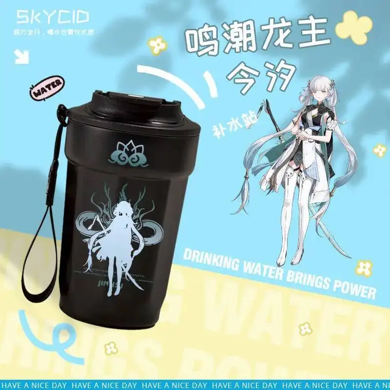 

Anime Game 2025 Wuthering Waves Cos Jinhsi Unisex 316 Stainless Steel Portable Lanyard Insulated Water Cup Prezzie