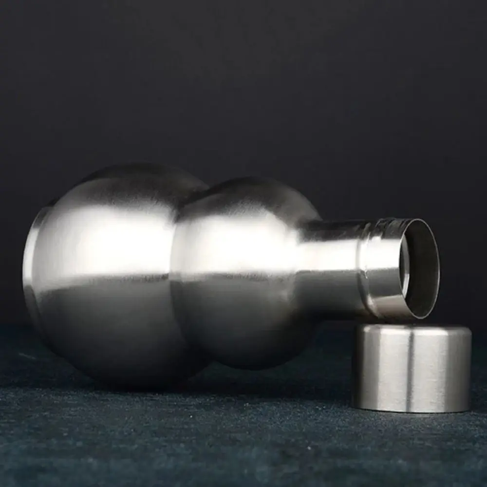 250/500/1500ML Stainless Steel Gourd Hip Flask with Bottle Sleeve Large Capacity Liquor Flagon Rust-proof Durable Water Bottle